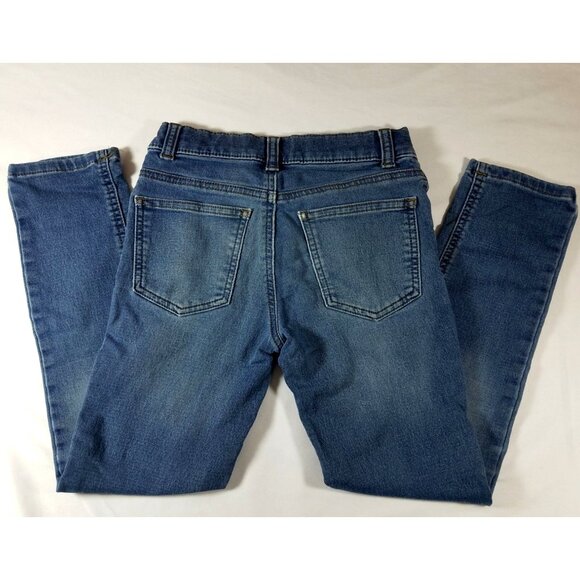 Wonder Nation Girls Jeans size 8 Blue skinny slim medium wash adjustable waist - Picture 15 of 16